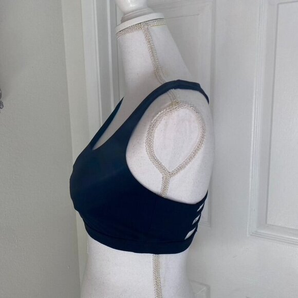 Forever 21 Sports Bra T-Back Ladder Back Padded Cups Size Medium Black - Picture 2 of 10